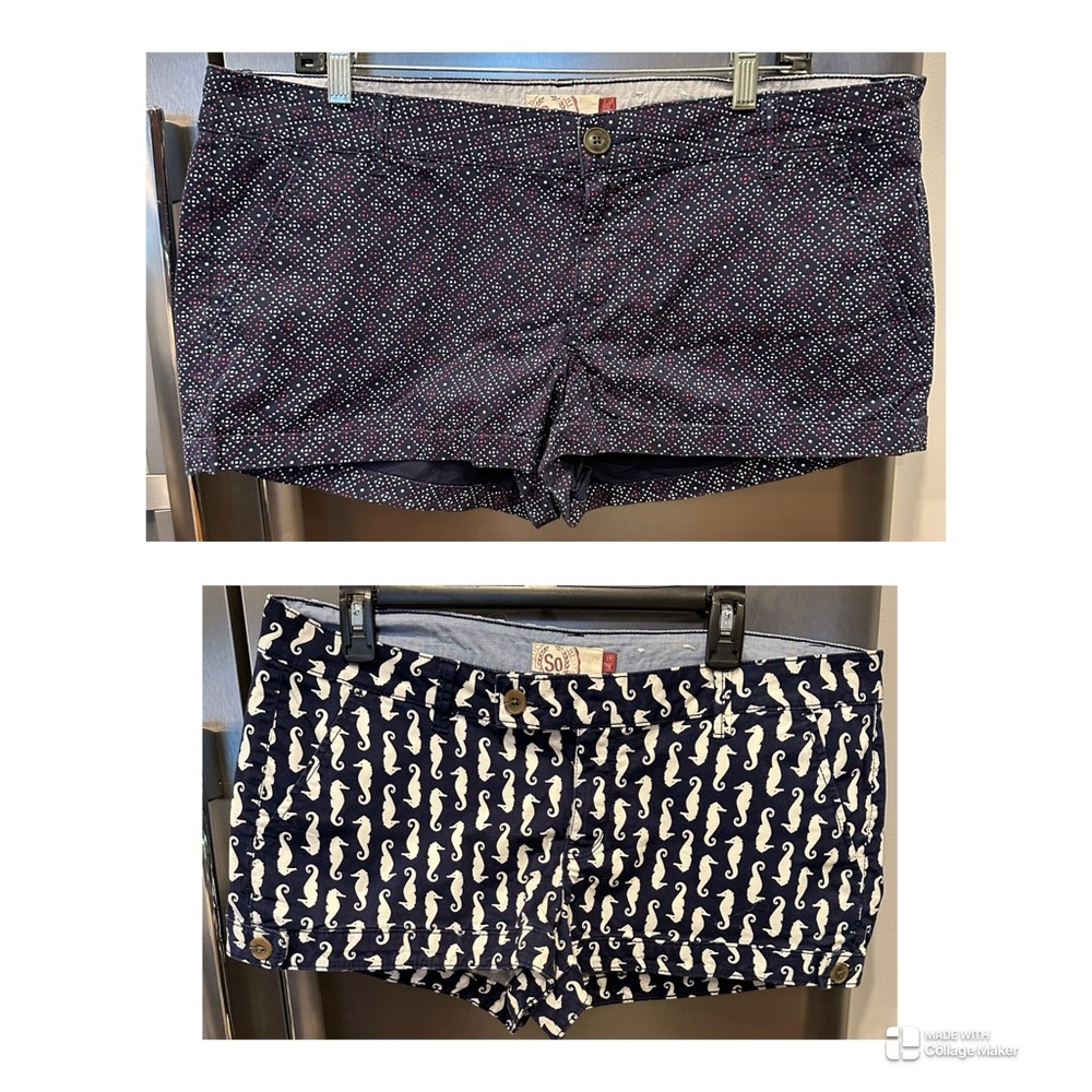 Bundle of two pair of women’s juniors Shorts size 17
